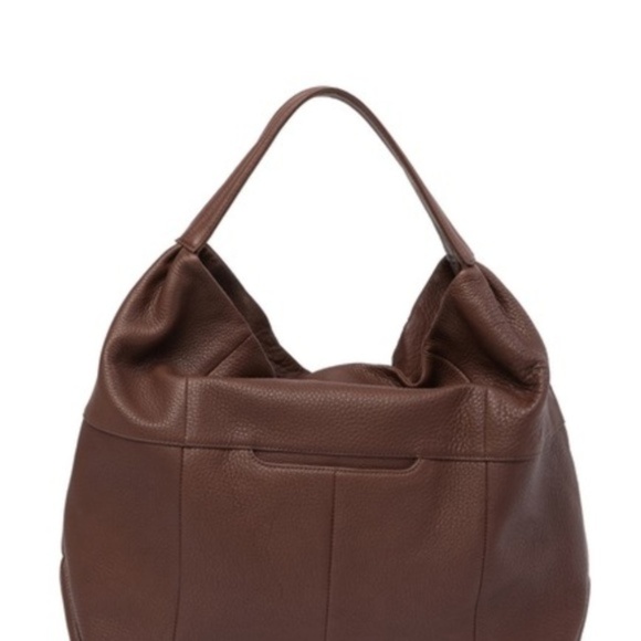 Hobo International Linwood Large Leather Bag Handbag Purse Walnut Brown NWT